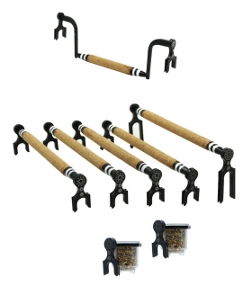 Kit Presilhas De Luxo Poleiros Gaiolas De Trinca Ferro